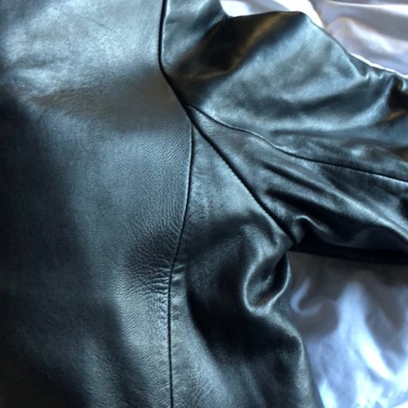 Vintage Faux Leather Y2K 90s Furry Jacket - Picture 8 of 15